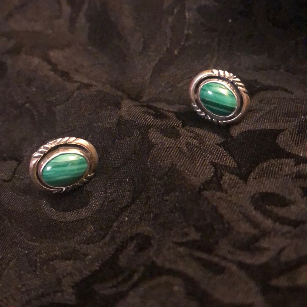 Sterling silver Native American earrings - Picture 3 of 3